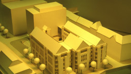 Modell av bygninger