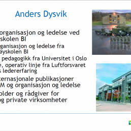 slide om Anders Dysvik