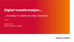 slide om digital transformasjon