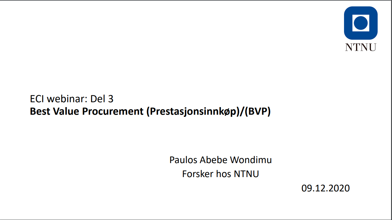 slide om best value procurement