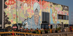 mural av Vippa på Akershusstranda i Oslo