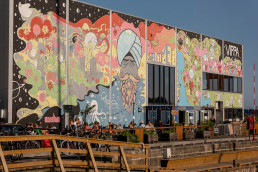 mural av Vippa på Akershusstranda i Oslo